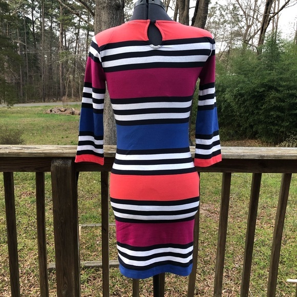 French Connection Bodycon Striped Dress - Picture 2 of 4